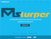 Tablet Screenshot of mailslurper.com